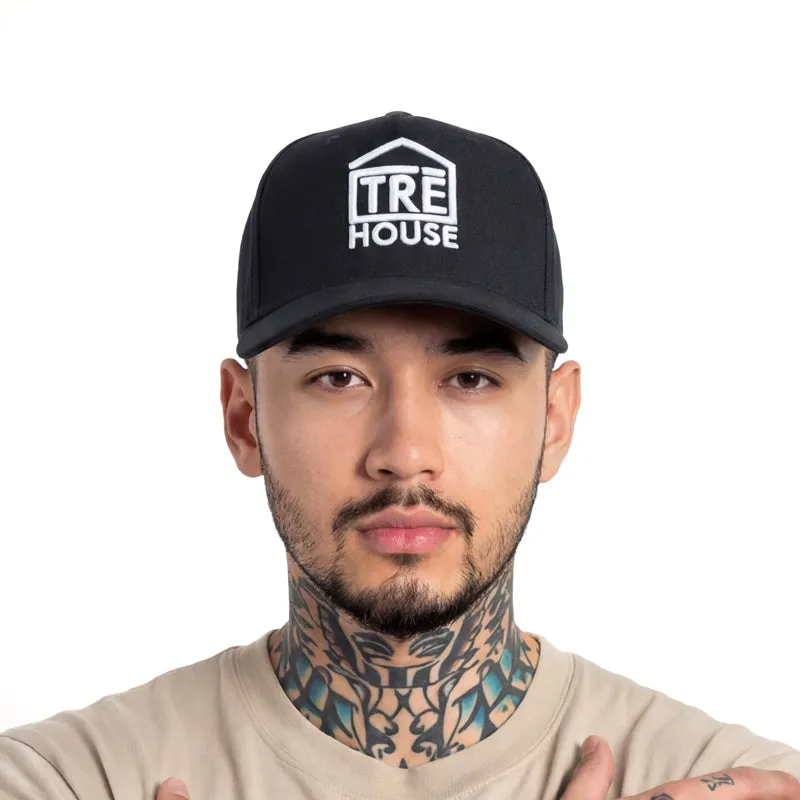 TRE HOUSE Classic Logo Snapback caps svart justerbar