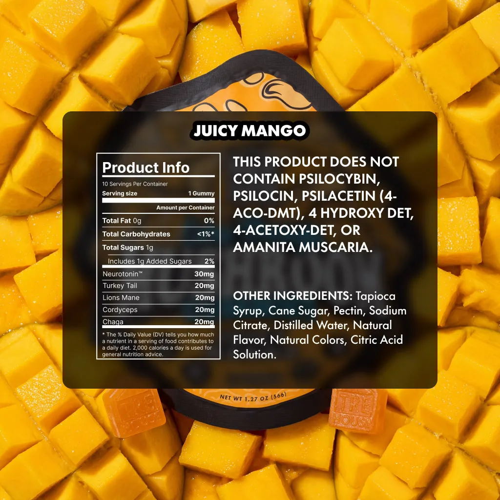 TRE House Extra-Strength soppvingummi juicy mango uplifting