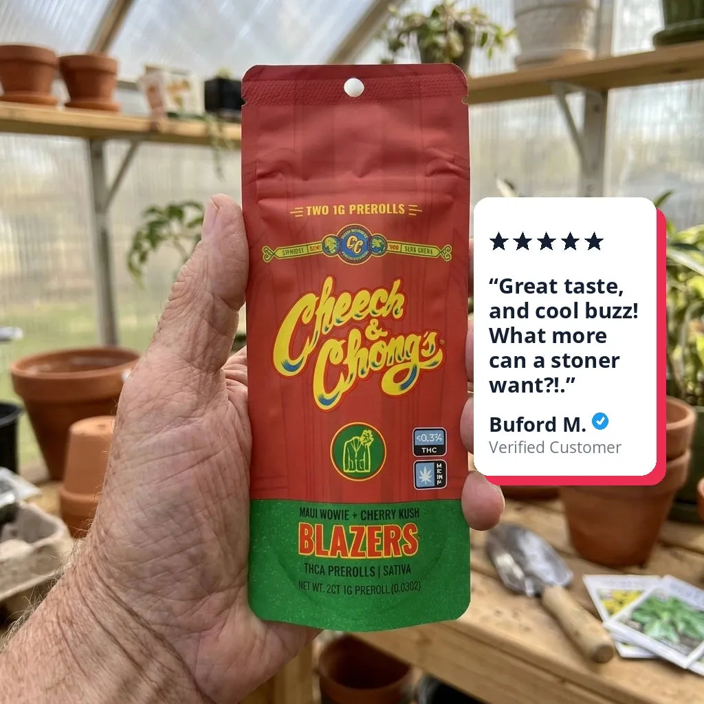 Cheech & Chong Blazers Maui Wowie Cherry Kush prerolls 2-pk