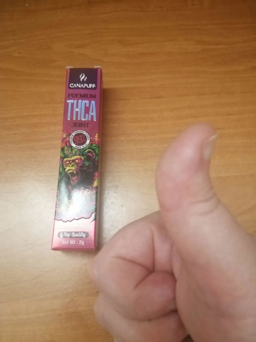 Canapuff Jungle Monkey THCA joint 2g jordaktig