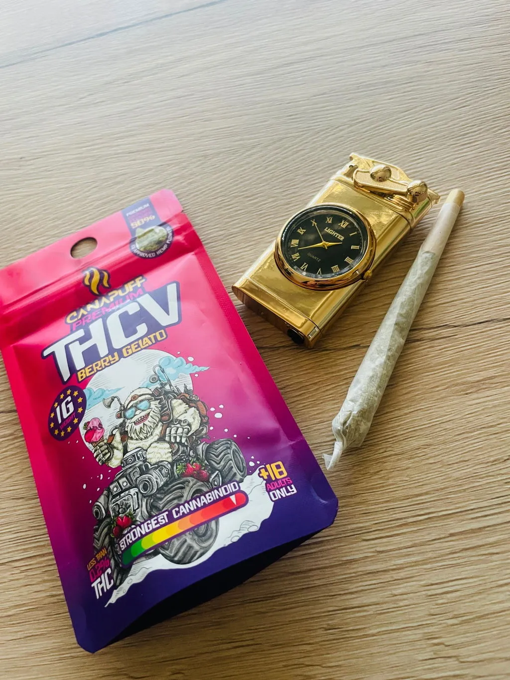 CanaPuff Berry Gelato THCv-blomst 50% 1 gram