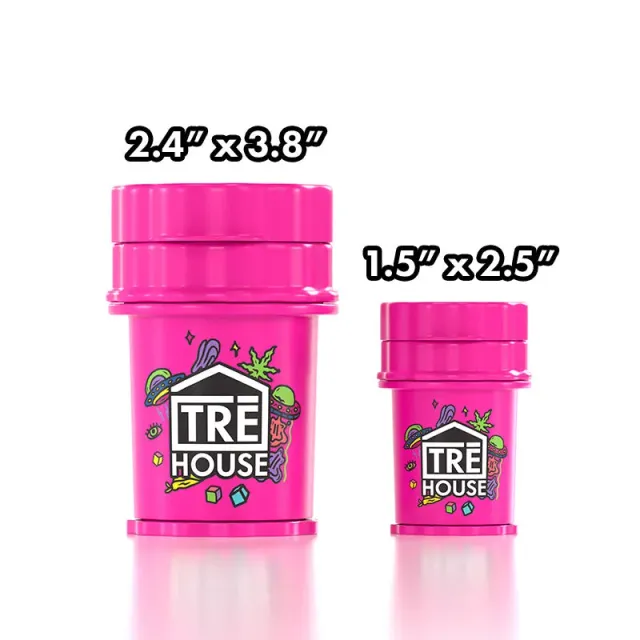 TRE HOUSE UFO Stash grinder Blue Mini metallkvern