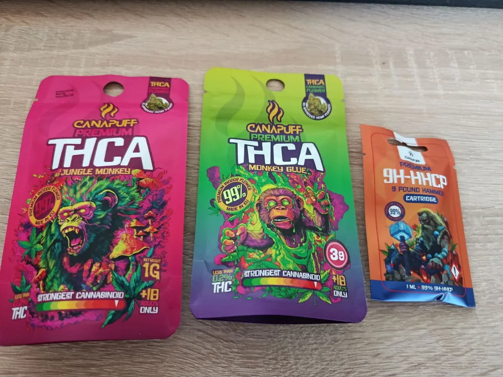 Canapuff Jungle Monkey THCA blomst 1 g jordlig