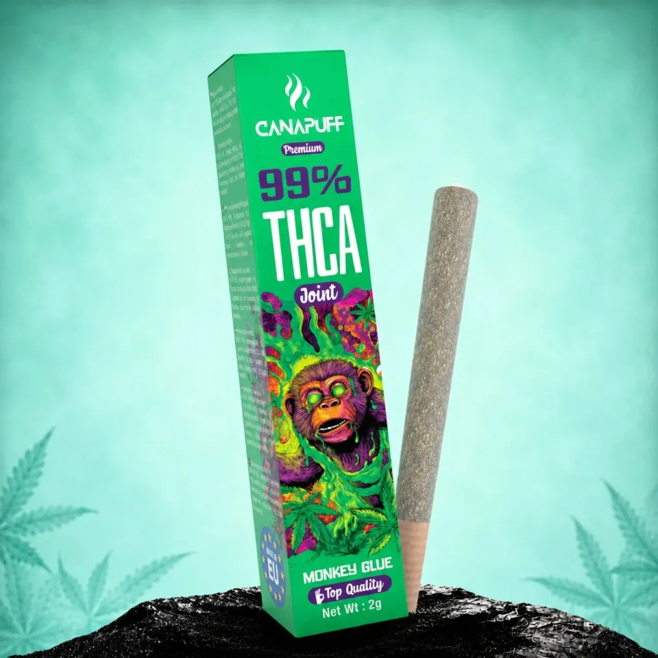 Canapuff THCA Monkey Glue joint 2g harpiks