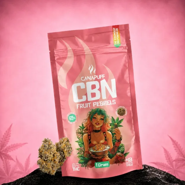 Canapuff CBN Fruit Pebbels blomster 1g 69%