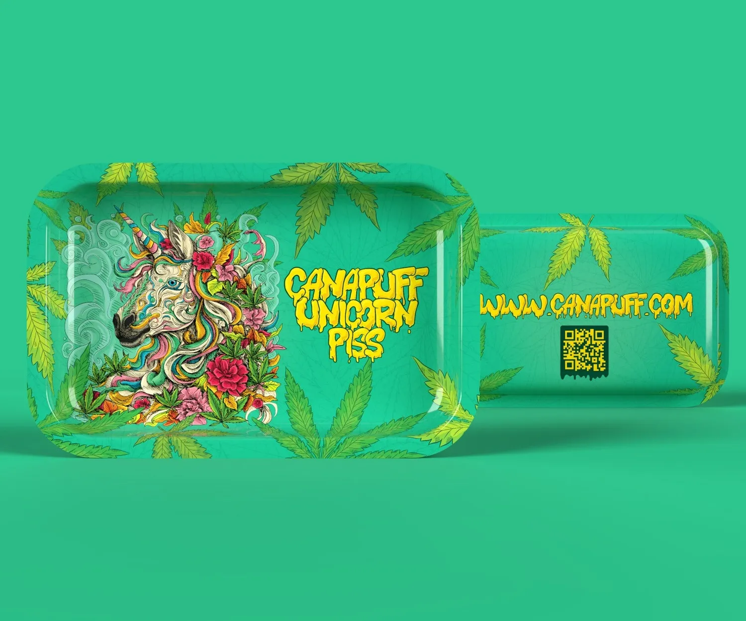 Canapuff Unicorn Piss rullebrett ekstra stort metall