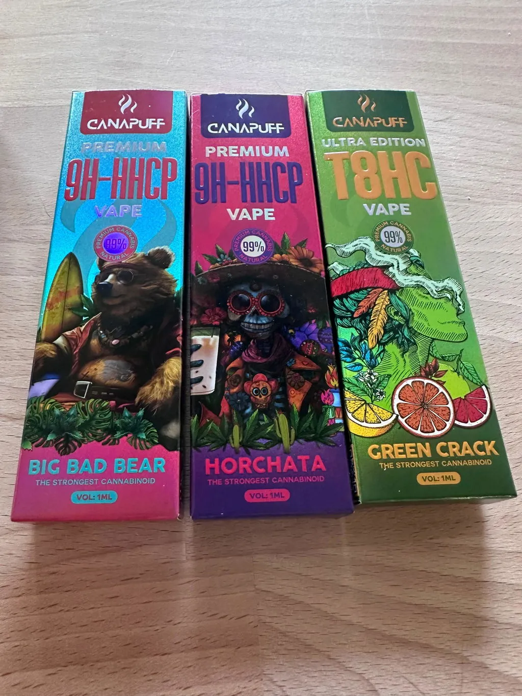 Canapuff 9H-HHCP Horchata vape 1 ml 99 % kremet