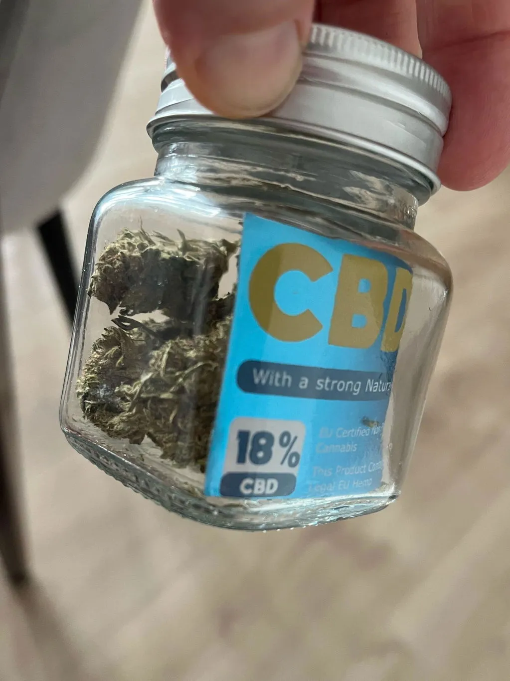 Canapuff Lemon Skunk 14% CBD-blomst 1g sitrus