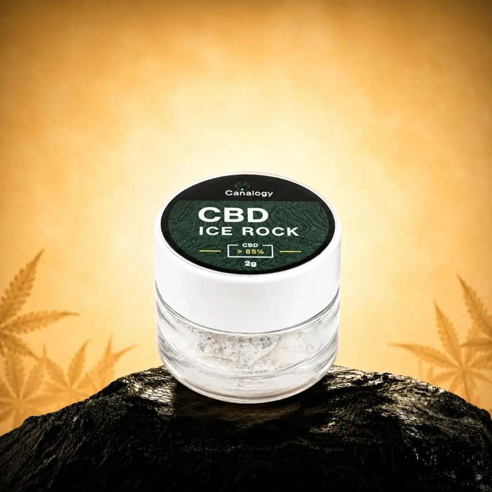 Canapuff CBD IceRock blomster 1 g CBD 85% hvit