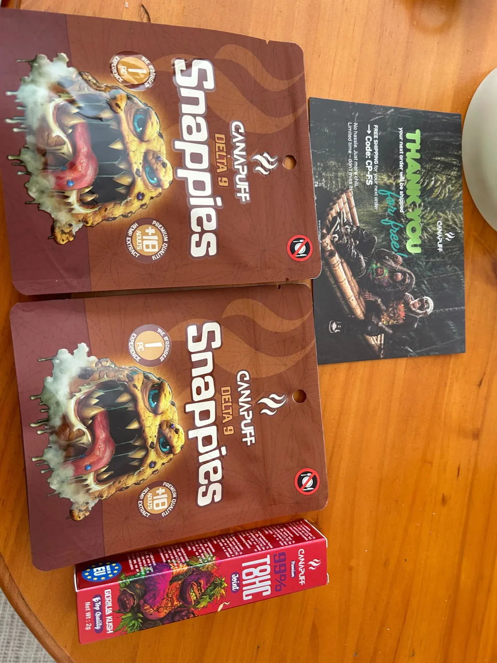 Canapuff Happy Chocolate Bitter sjokolade 5 stk mørk
