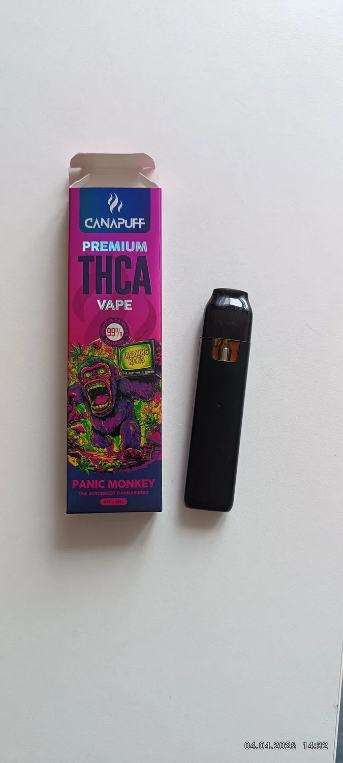 Canapuff THCA Panic Monkey vape 1ml frisk