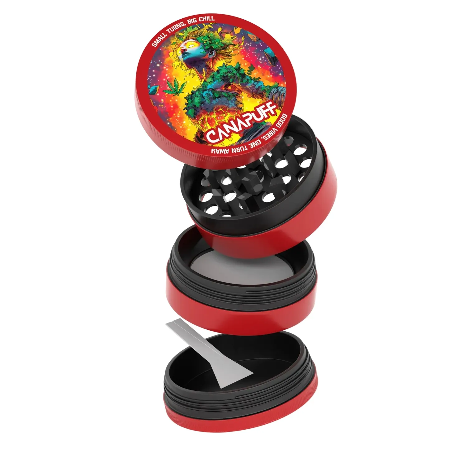 Canapuff Euforic metal grinder 60 mm 4-delt