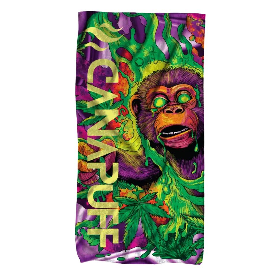 Canapuff Monkey Glue håndkle 145x70 mikrofiber