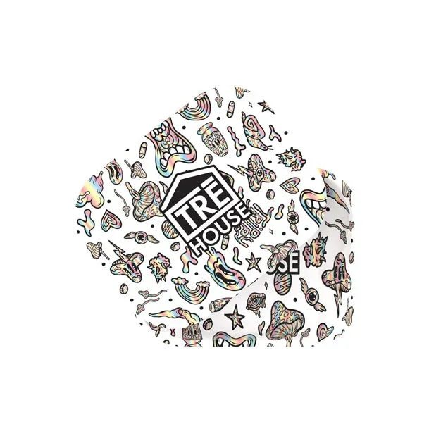 Tre House Metal Rolling Tray rullebrett hvit – metall