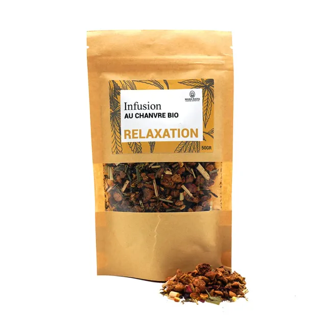 LeGrossiste Relaxation CBD-te 1 pose eple mynte