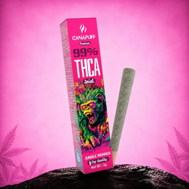 Canapuff Jungle Monkey THCA joint 2g jordaktig