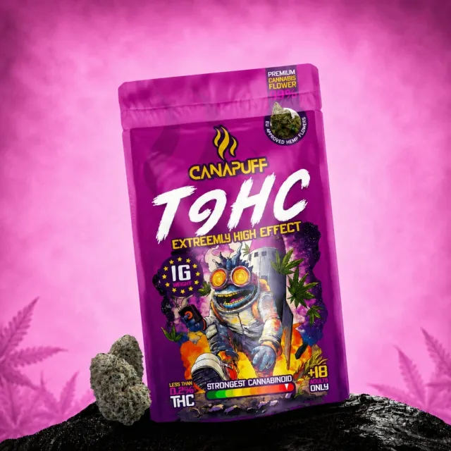 Canapuff Extremely T-HC blomst 1g tropisk