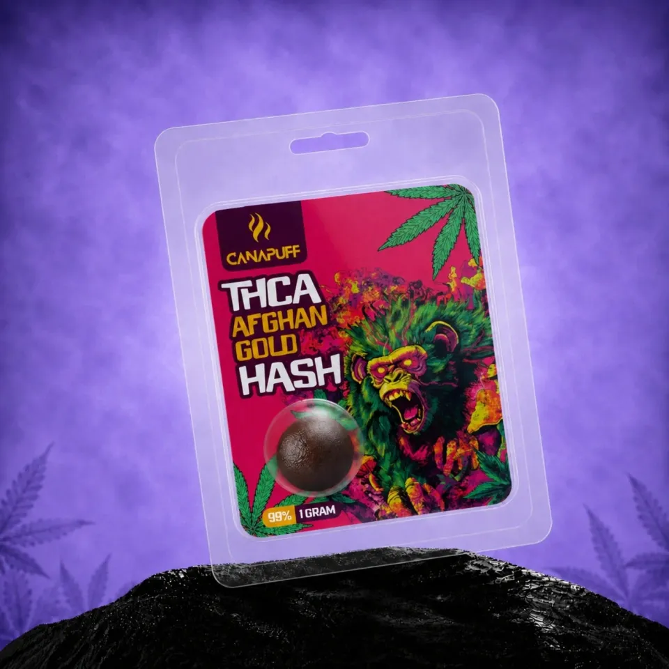 Canapuff Afghan Gold THCA-hash 1 g 99%