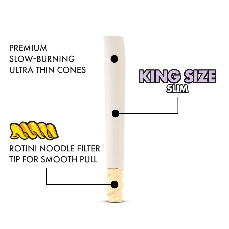 TRE HOUSE Nudle King Size Slim cones 3-pak ultra tynn