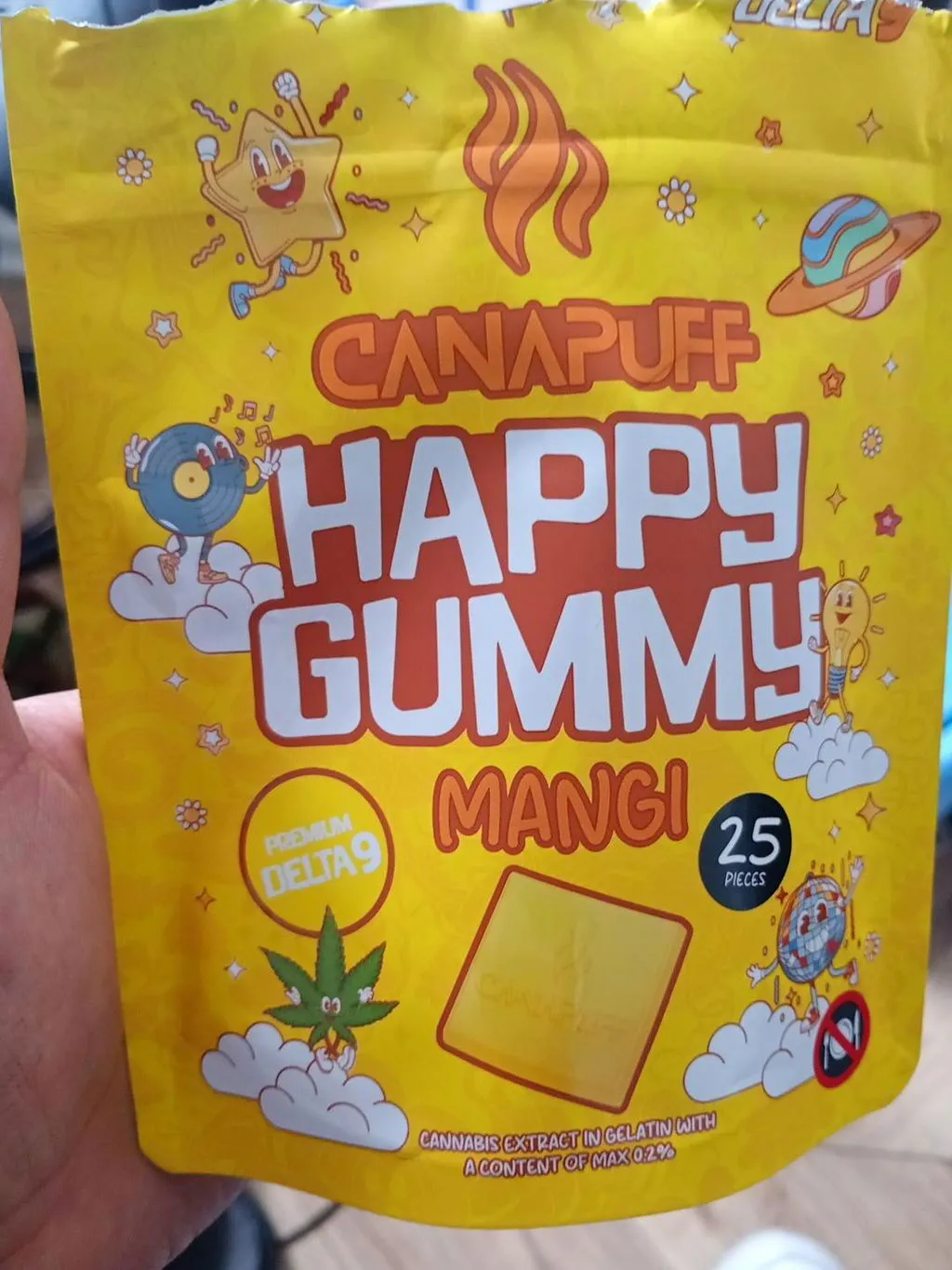 CanaPuff Happy Mangi gummy 1 stk mango