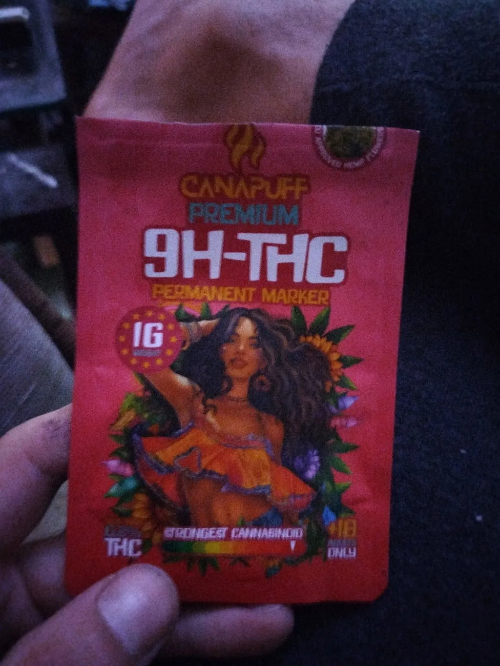 CanaPuff Berry Gelato THCv-blomst 50% 1 gram