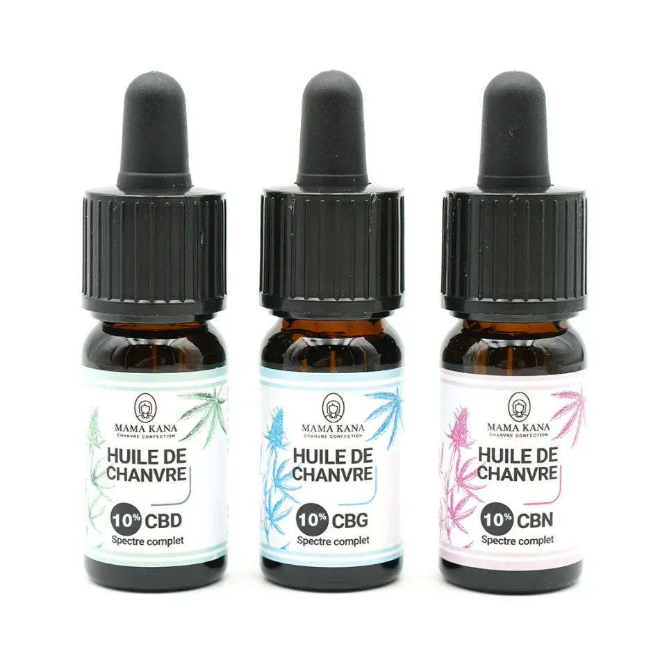 LeGrossiste Pack Découverte CBD-olje 3x10 ml 10% fullspektret