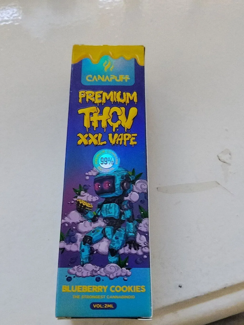 Canapuff Blueberry Cookies THCv vape 2 ml 99%