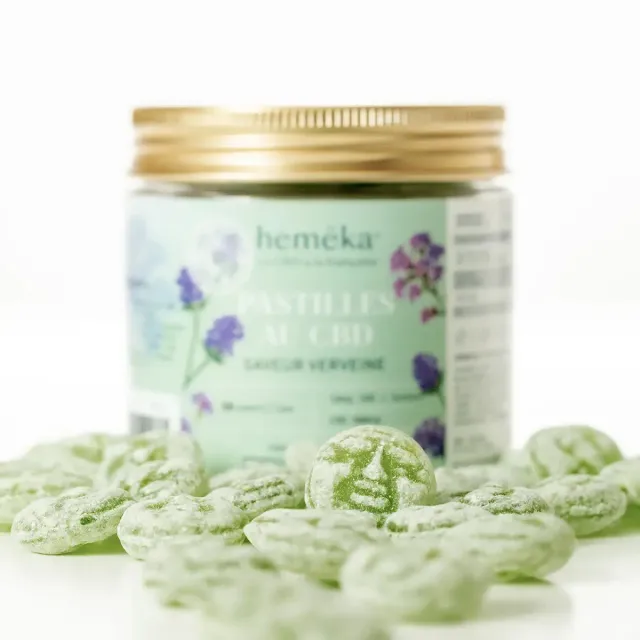 Hemeka Verveine 10 mg CBD-pastiller 25 stk verbena