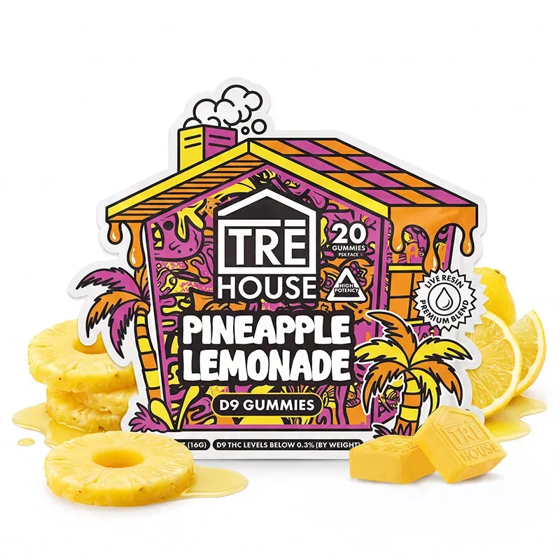 TRE HOUSE Pineapple Lemonade Delta 9 gummies 20 stk 10 mg