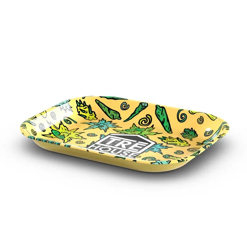 TRE HOUSE Metal rullebrett Yellow Medium metallbrett