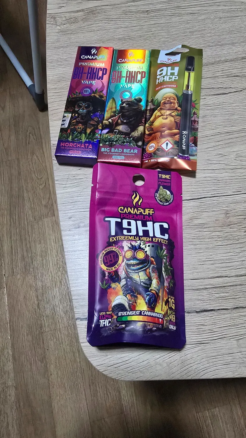 Canapuff Big Bad Bear 9H-HHCP vape 1ml 99%