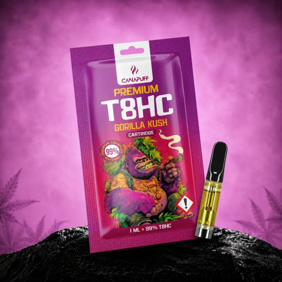Canapuff T8HC Gorilla Kush patron 99% jordaktig