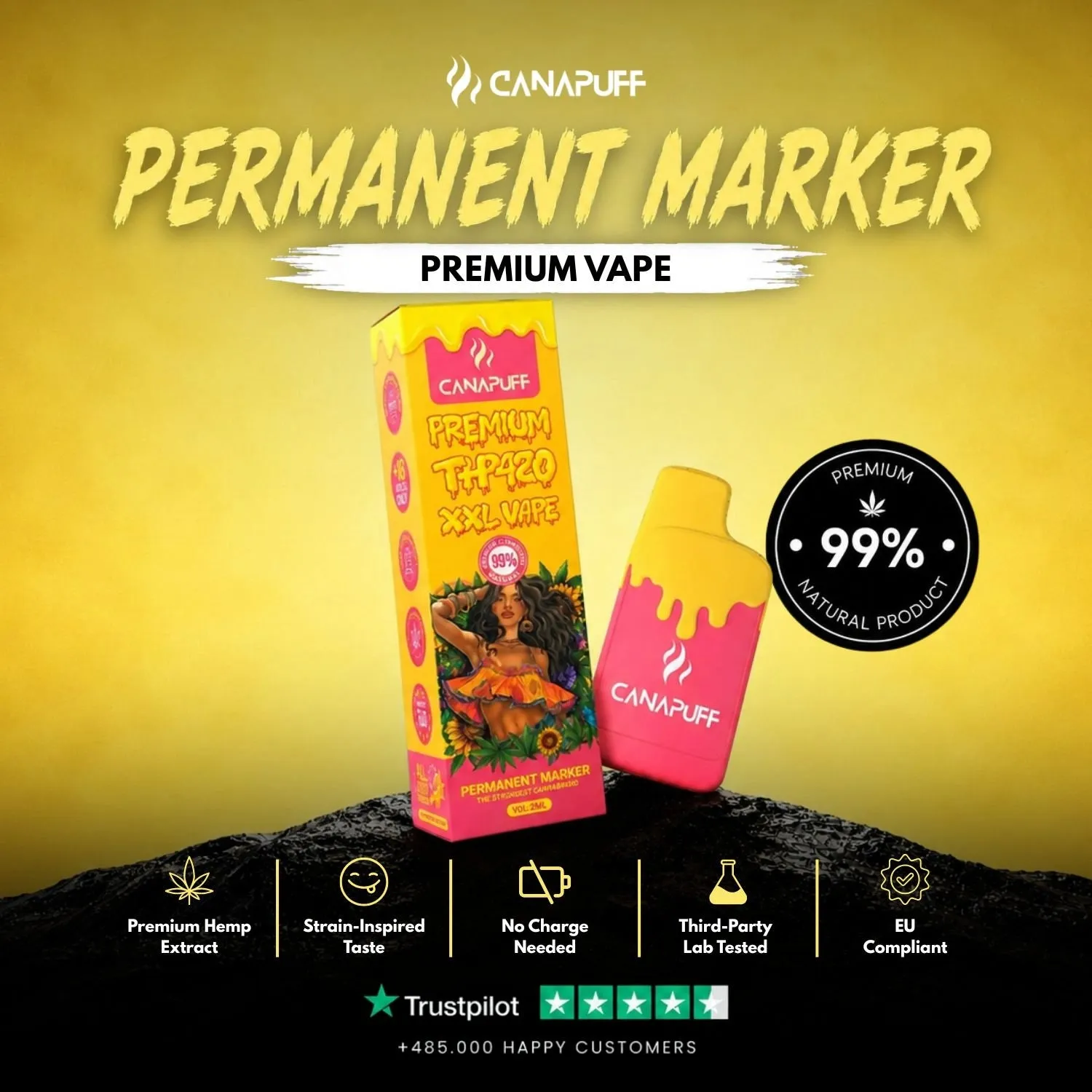 CanaPuff Permanent Marker THP420-vape 99% 2ml
