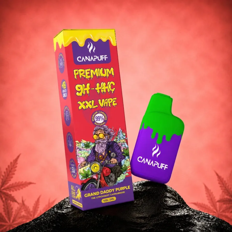 CANAPUFF Grand Daddy Purple 9H-HHC vape 2ml bær
