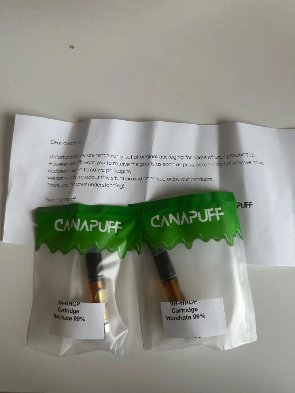 Canapuff 9H-HHCP vapepatron horchata kremet 1 ml