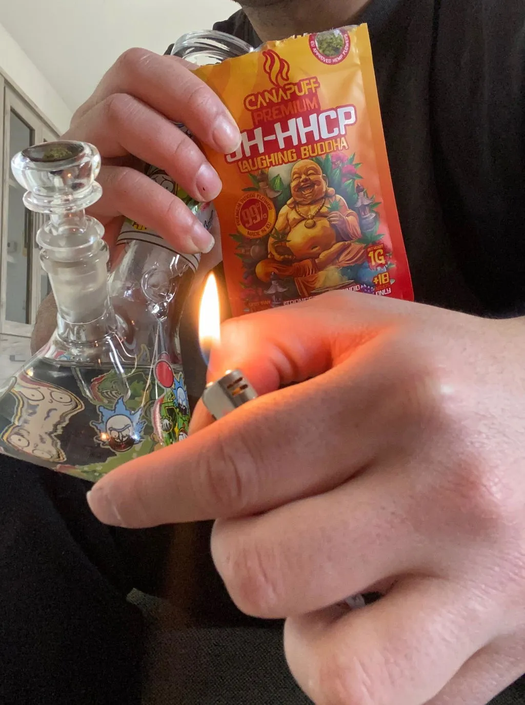 Canapuff Laughing Buddha 9H-HHCP blomst 1 g krydret