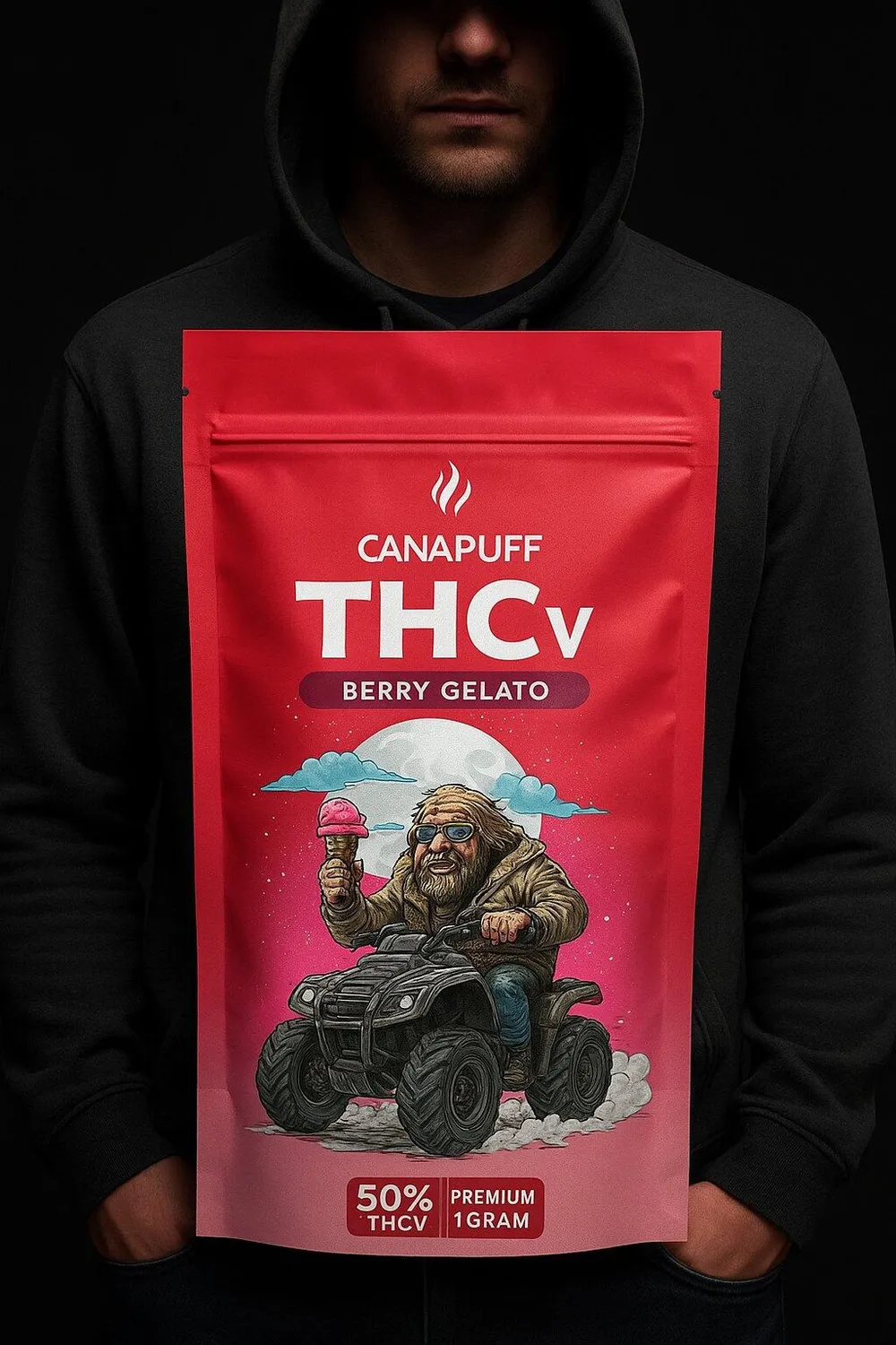 Canapuff Papaya Punch THCv-blomster 1 g 50%