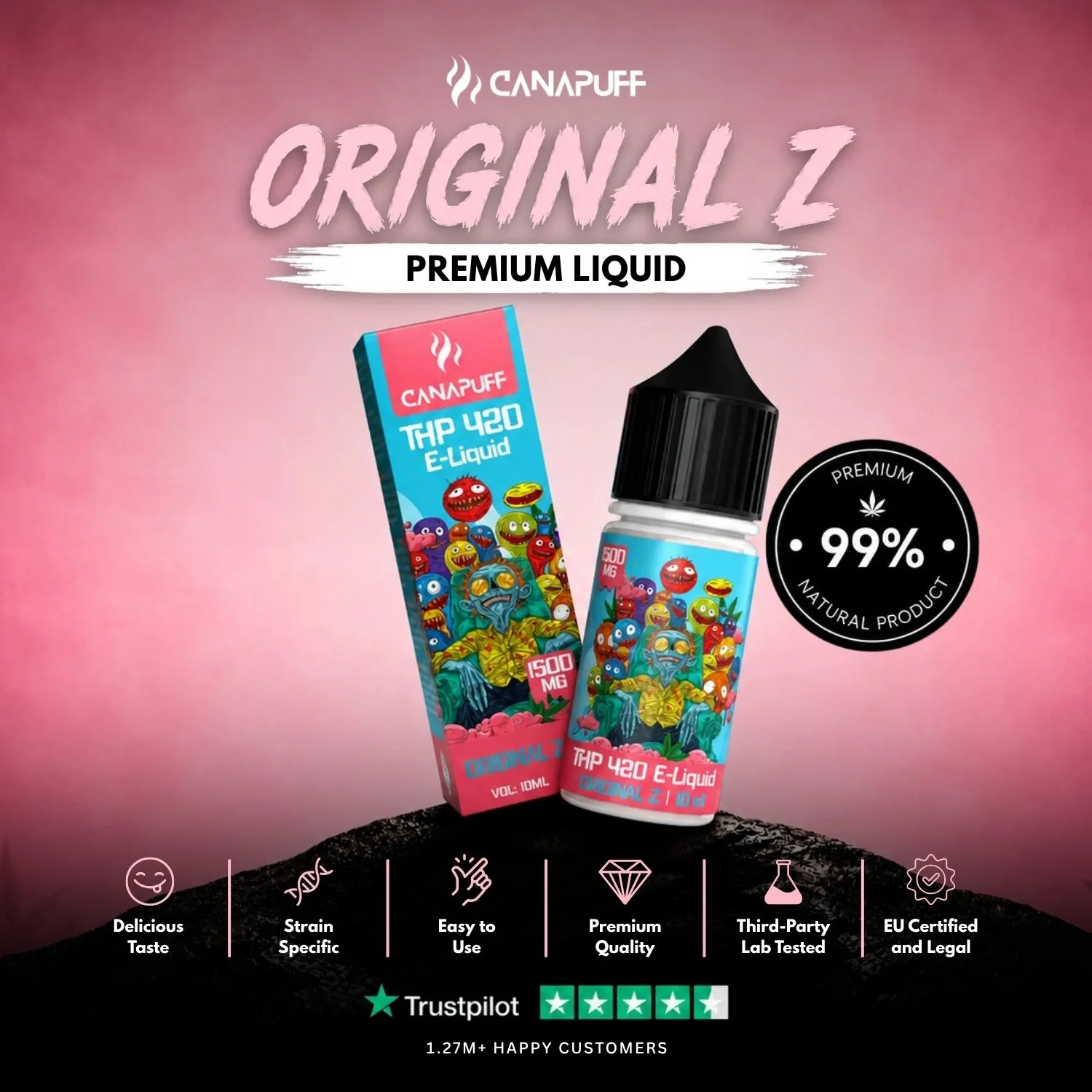 Canapuff THP420 Liquid Original Z 1500mg drue