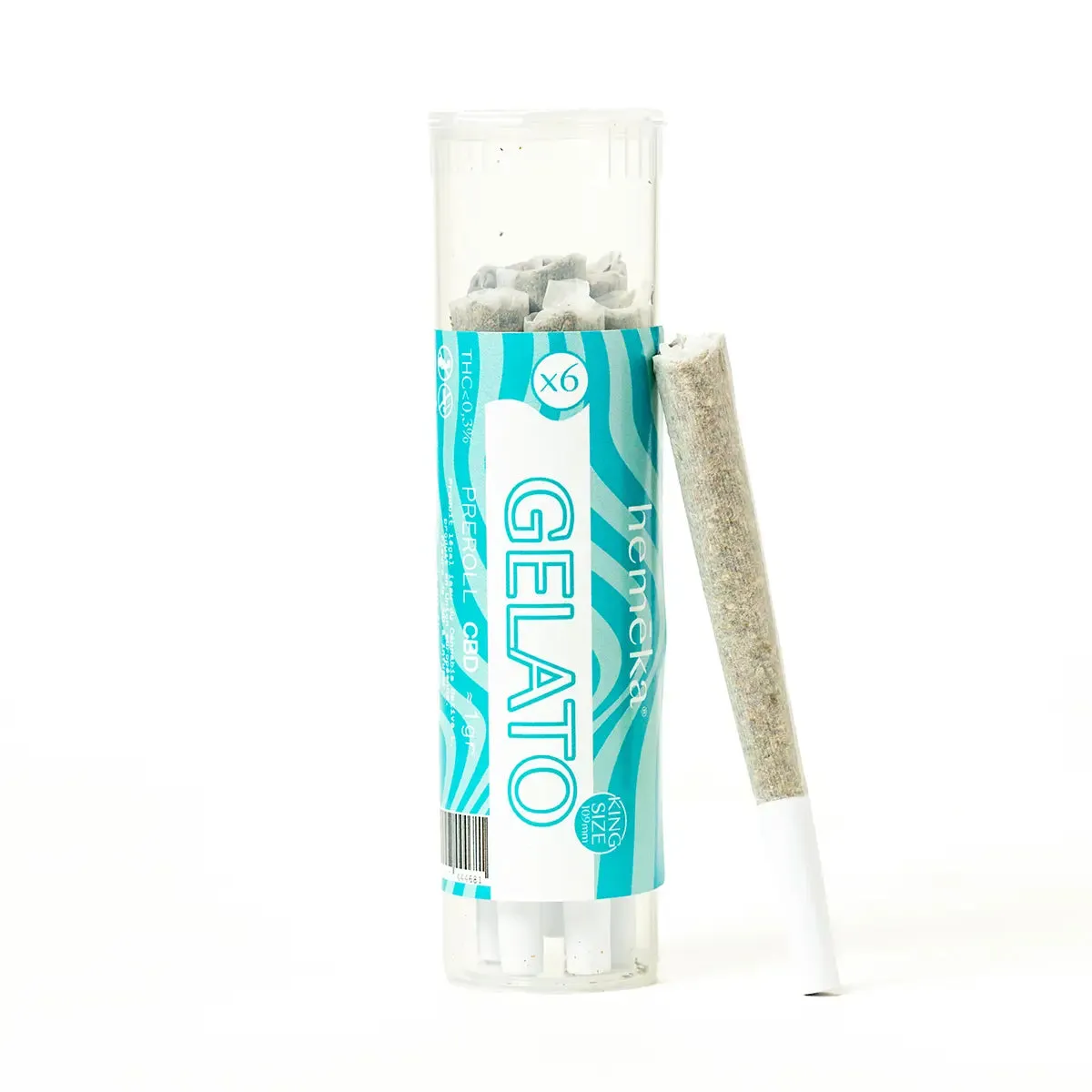 Hemeka Gelato CBD preroll 11% stk vanilje