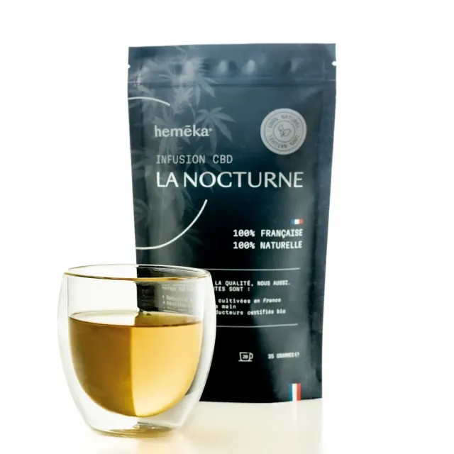 Hemeka La Nocturne CBD-te hampeblanding kveld
