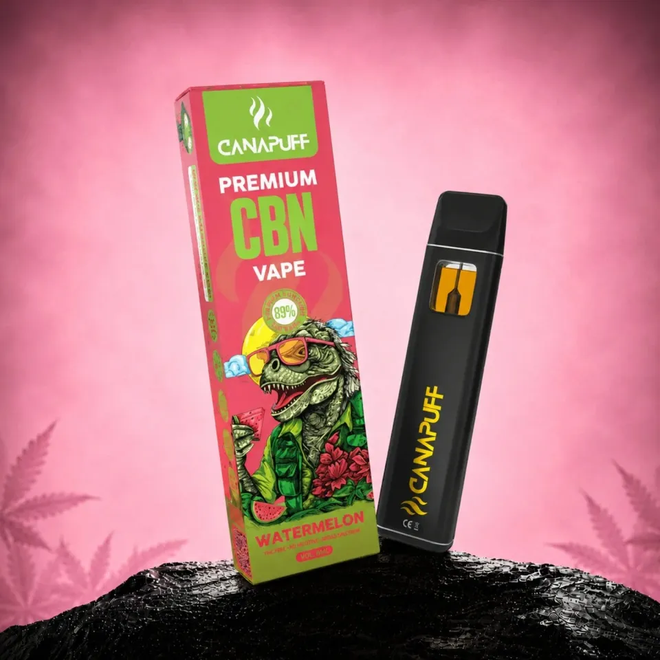 Canapuff CBN Vannmelon vape 1 ml 89%