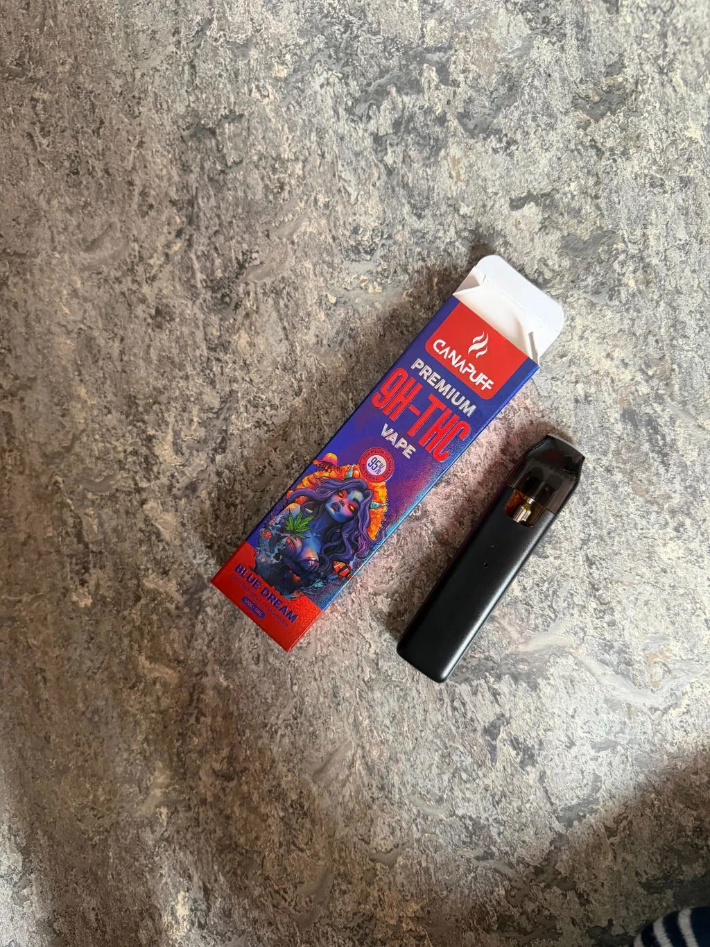 Canapuff 9H-HHC Super Lemon Haze vape 1 ml sitron
