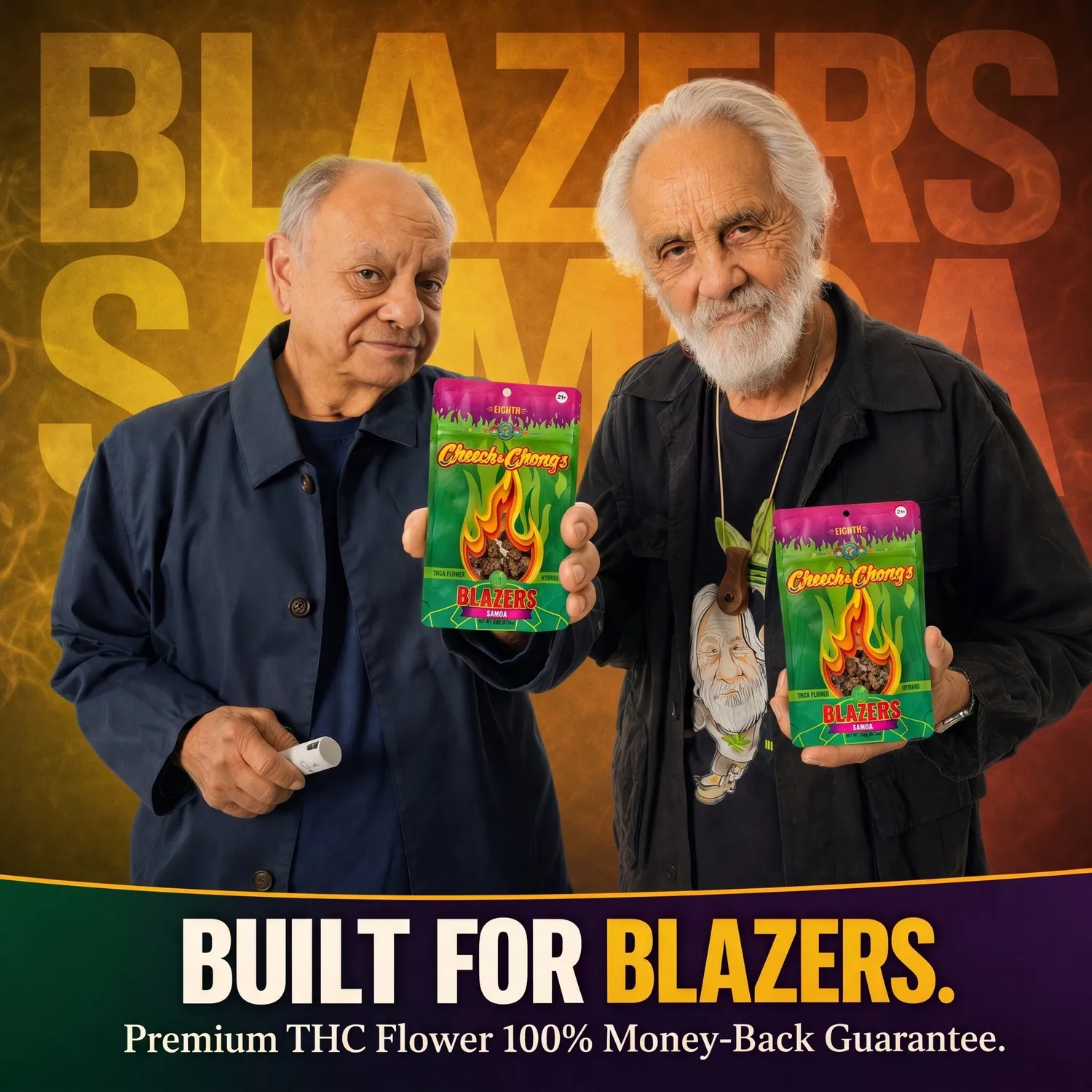 Cheech & Chong Blazers Samoa Premium THCa-blomst 3,5g sterk