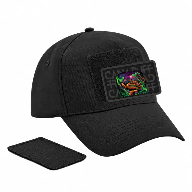 Canapuff High Monster caps svart bomull