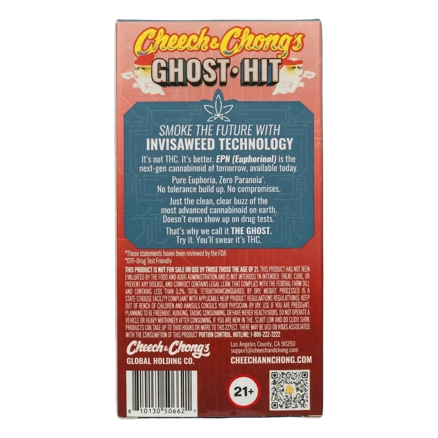 Cheech & Chong Ghost Hit EPN vape Cherry Pie sativa