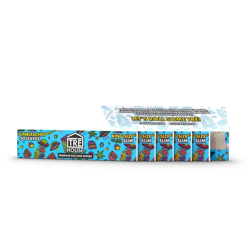 TRE HOUSE King-Size Slim rullepapir 50 blader 6 pk