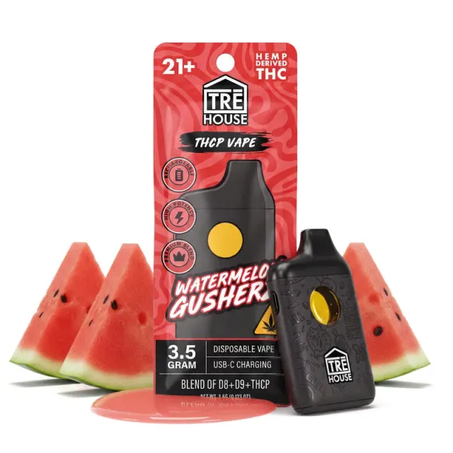 TRE HOUSE Watermelon Gusherz THCP vape pen singel