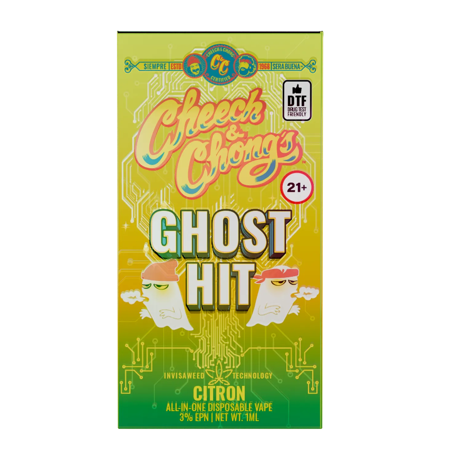 Cheech & Chong Ghost Hit vape citron sativa EPN
