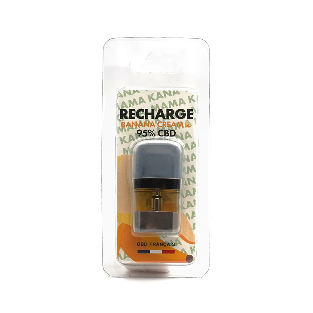 LeGrossiste Banana Cream CBD vape-kartusj 1 stk kremet
