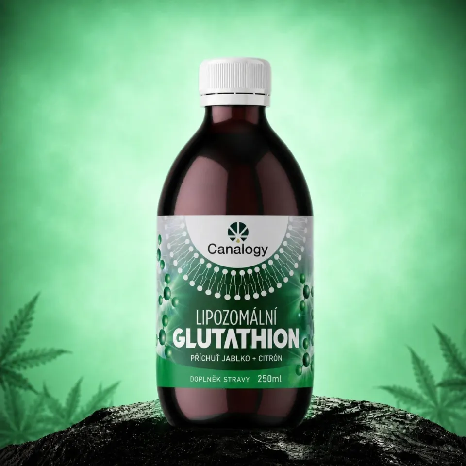 CANAPUFF Liposomal Glutathion kosttilskudd 250 ml eple sitron